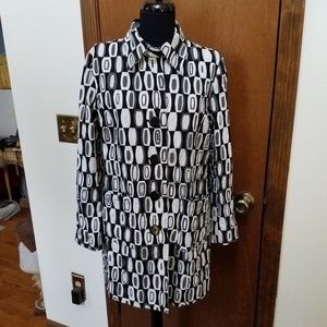 Fun Black & White Coat